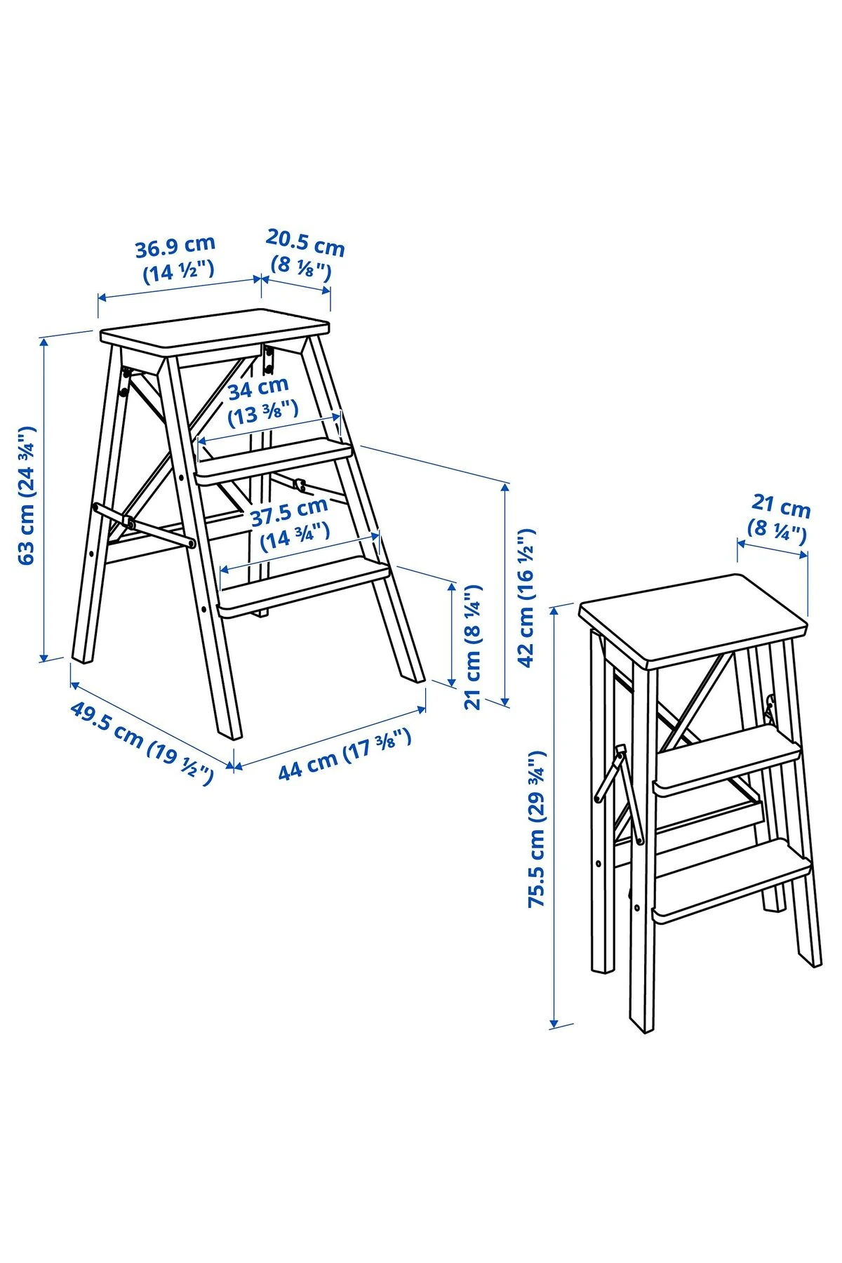 Bekvam Ahşap Basamak - Portatif Merdiven