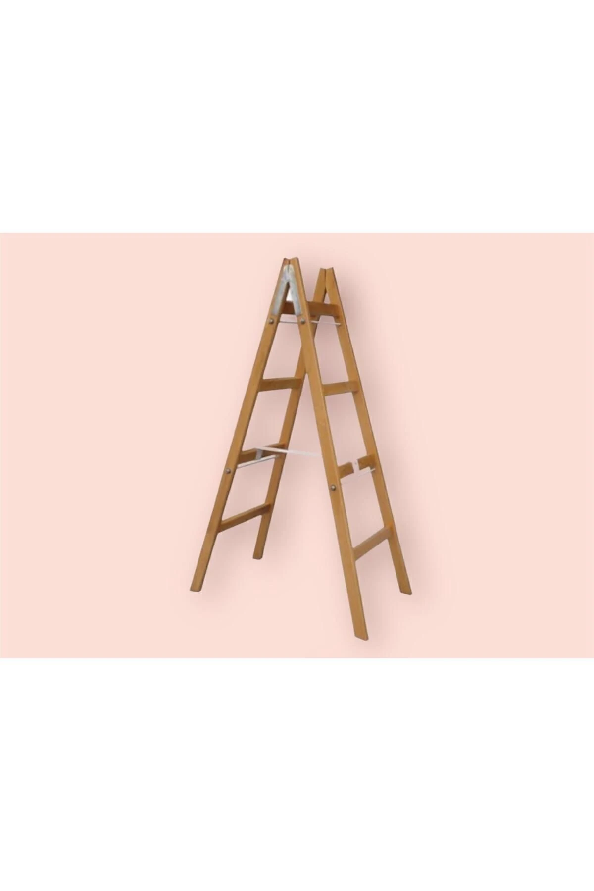 4 basamaklı A tipi Gürgen Ahşap Merdiven