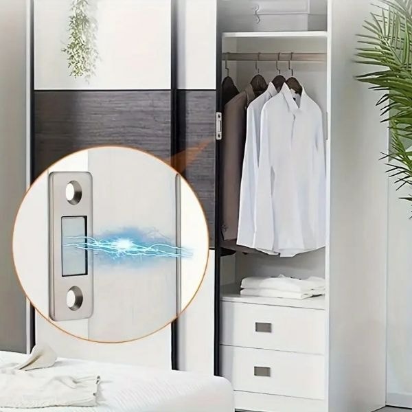 Magnifix 5 Adet SLIM güçlü mıknatıslı kapak tutucu (kapı, çekmece tutucu, çıt çıt)