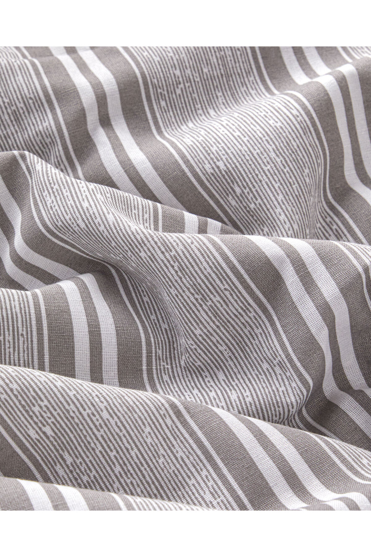 Sleek Lines Kolay Ütülenir Tek Kişilik Nevresim Takımı 160x220 cm Gri
