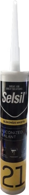 Silikonize Mastik 500 gr Siyah