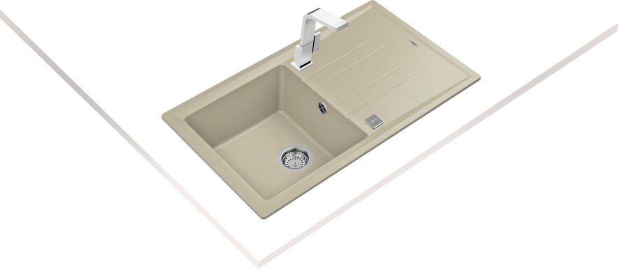 STONE 50 B-TG TOPASBEIGE Ankastre Granit Eviye Bej 86 cm 115330025