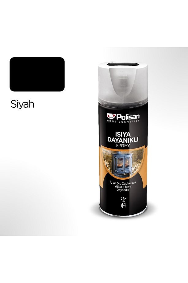 Isıya Dayanıklı Siyah Sprey Boya 400 Ml