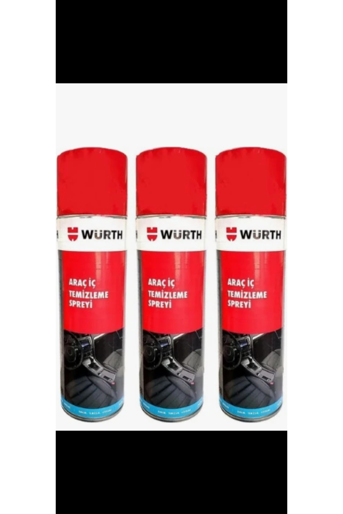 Araç İçi Temizleme Spreyi 500ml × 3lü