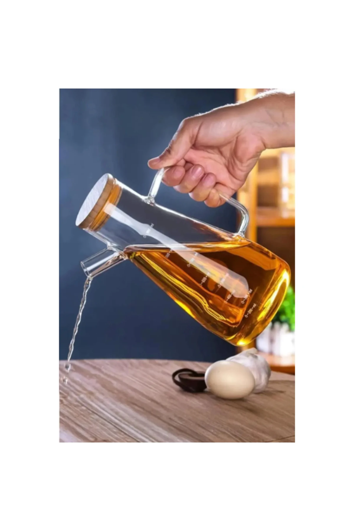 Standlı 2'li Cam Yağdanlık