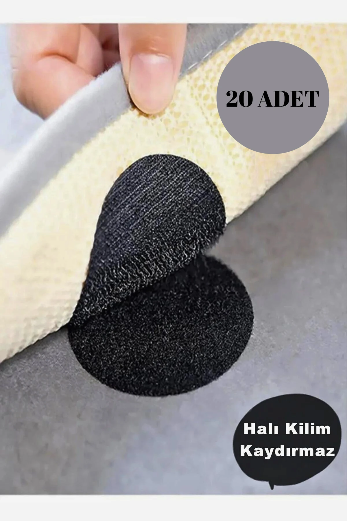 20 Adet Halı Kilim Koltuk Örtüsü Kaydırmaz Sabitleyici Cırt Yıkanabilir Kendinden Yapışkanlı cırt