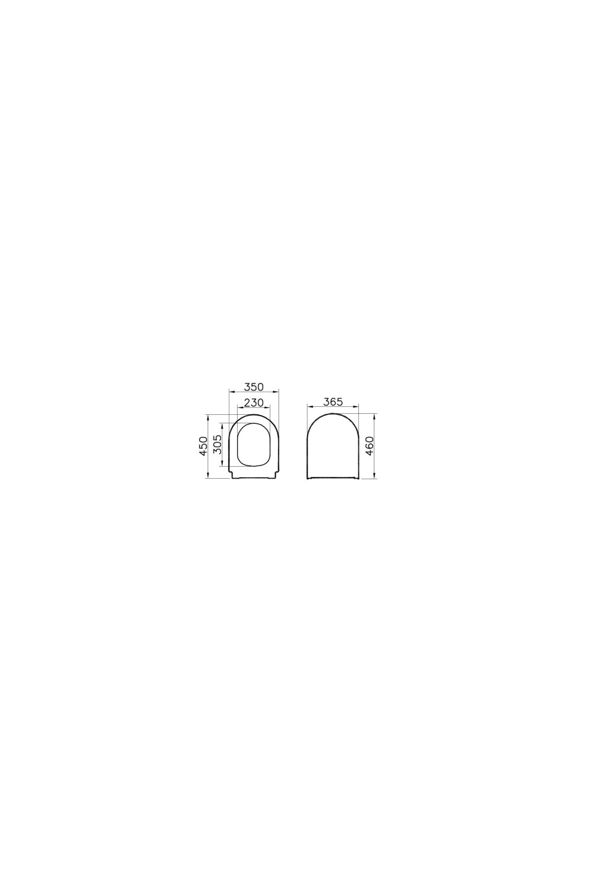 Vitra 85-003-009 Sesyok Klozet Kapağı, Yuvarlak Form, Yavaş Kapanır, Beyaz