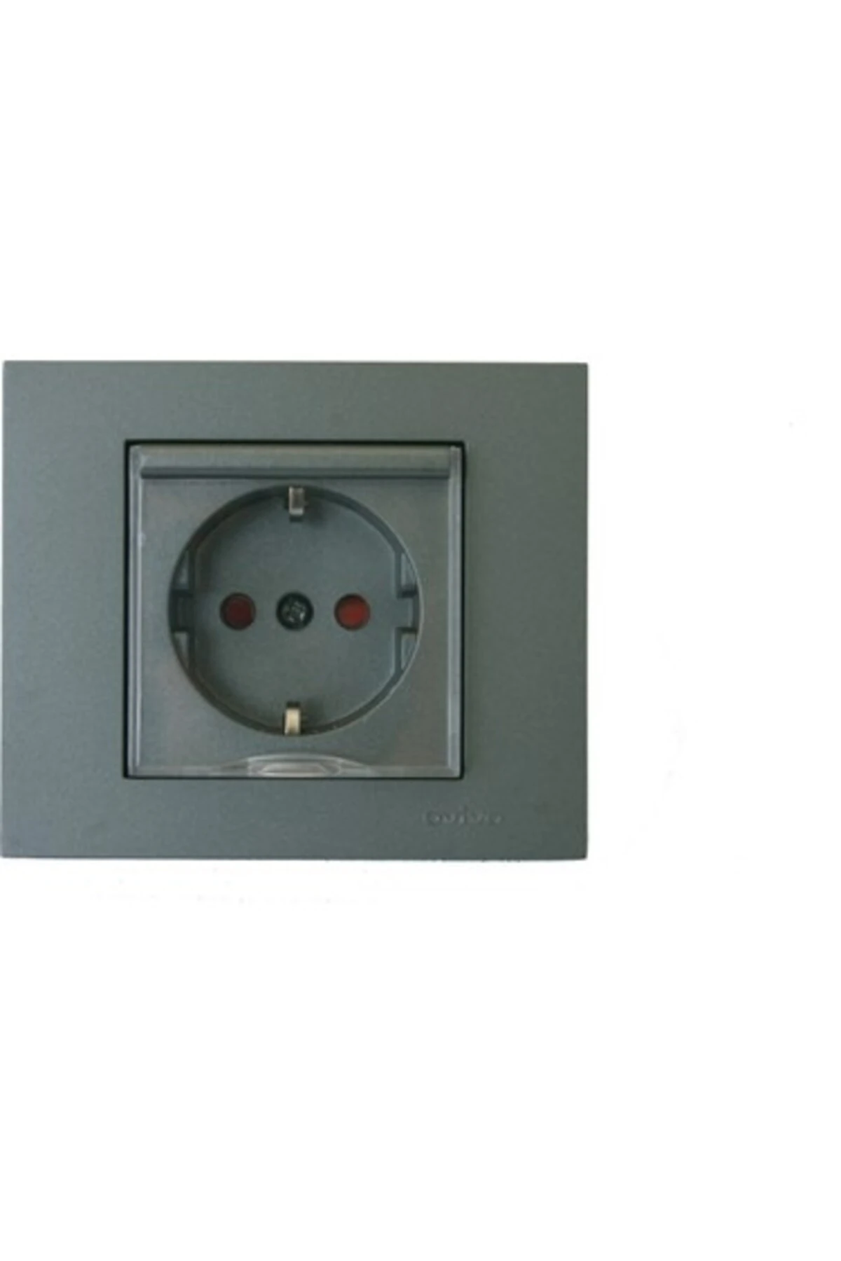 Ovivo Grano Füme Kapaklı Topraklı Priz Çocuk K. (ÜRÜN ÇERÇEVESİZDİR)