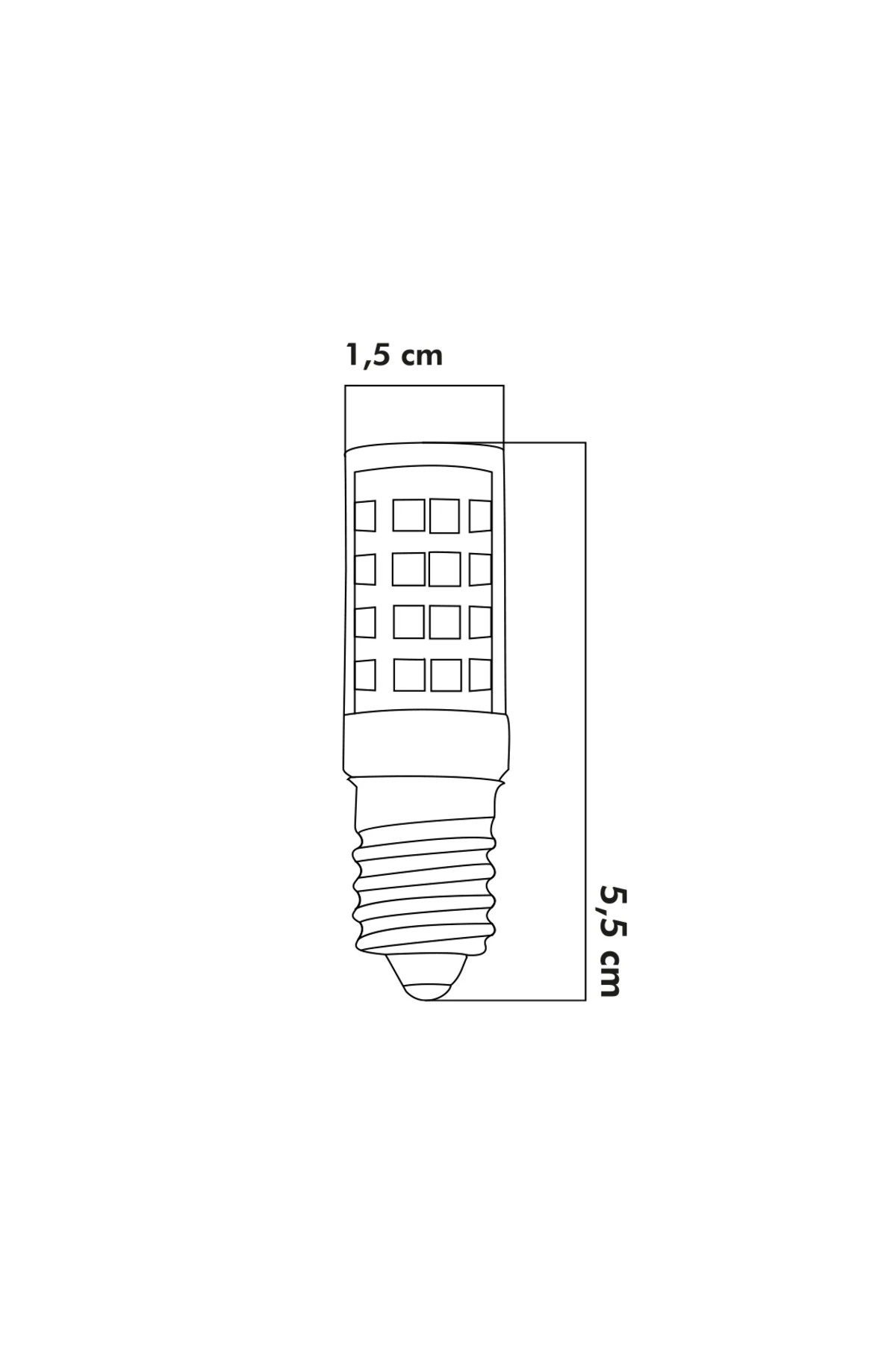 Led Ampul 5W 3000K E14 (Gün Işığı) ERD-217