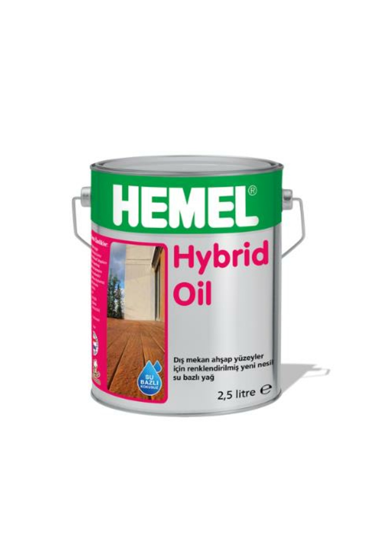 Hibrit yağı - Hardal - Dış mekan ahşap yüzeyler için renkli yeni nesil su bazlı yağ