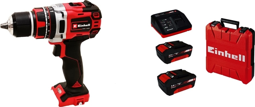 EİNHELL Te-Cd 18/50 Li-I Bl Kömürsüz Darbeli Matkap - 18V 3 Ah Çift Akülü Set
