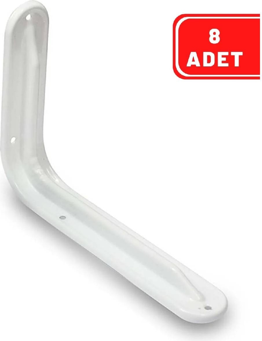 8 Adet Lüks Raf Altı Beyaz 190 x 260 mm