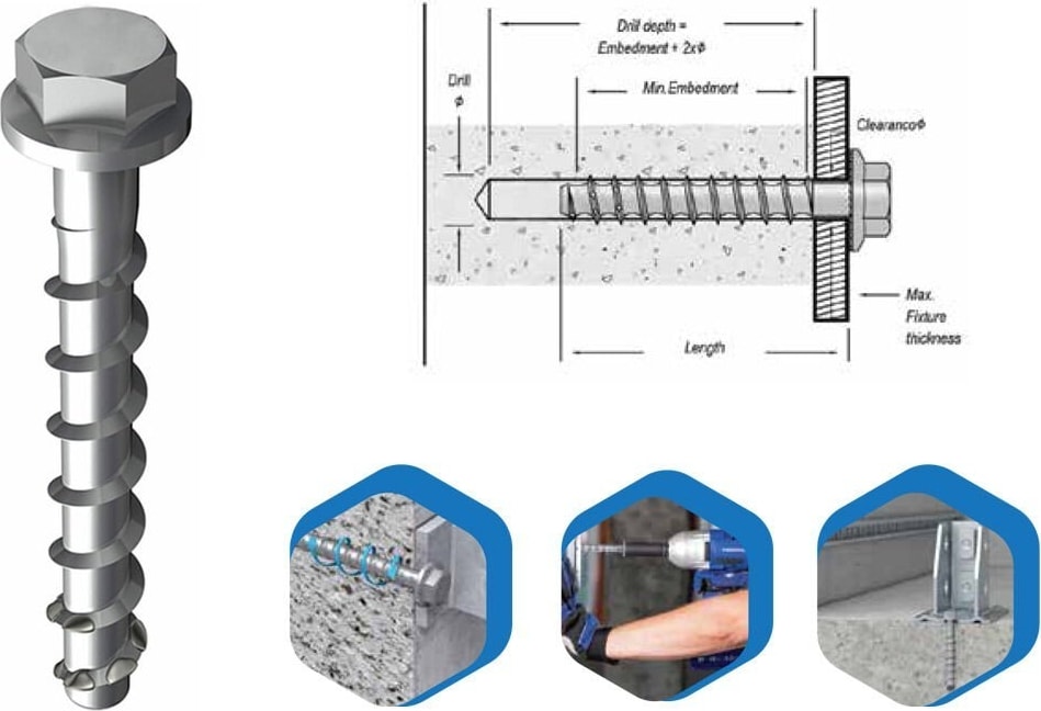 12X80 Beton Vidası-10'lu Paket