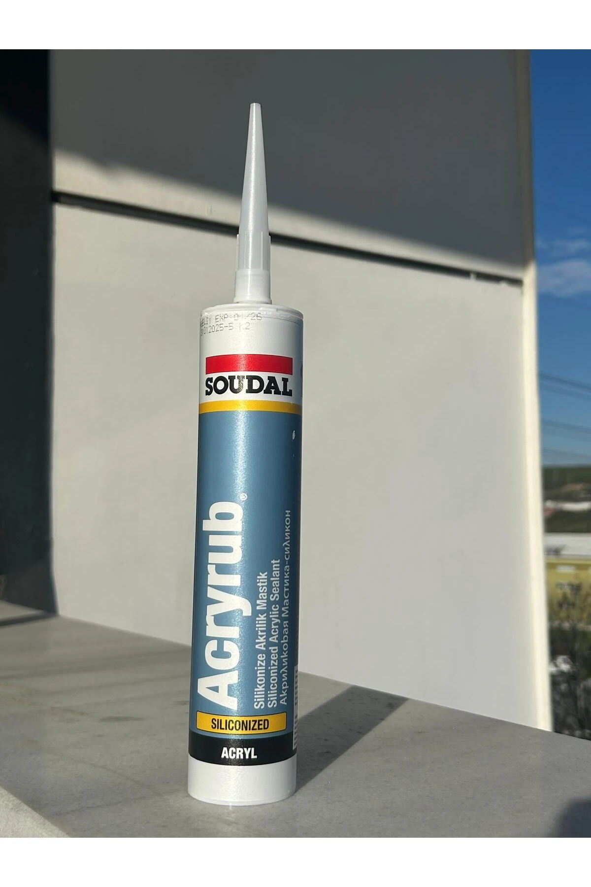 ACRYRUB SİLİKONİZE MASTİK ANTRASİT 500 gr