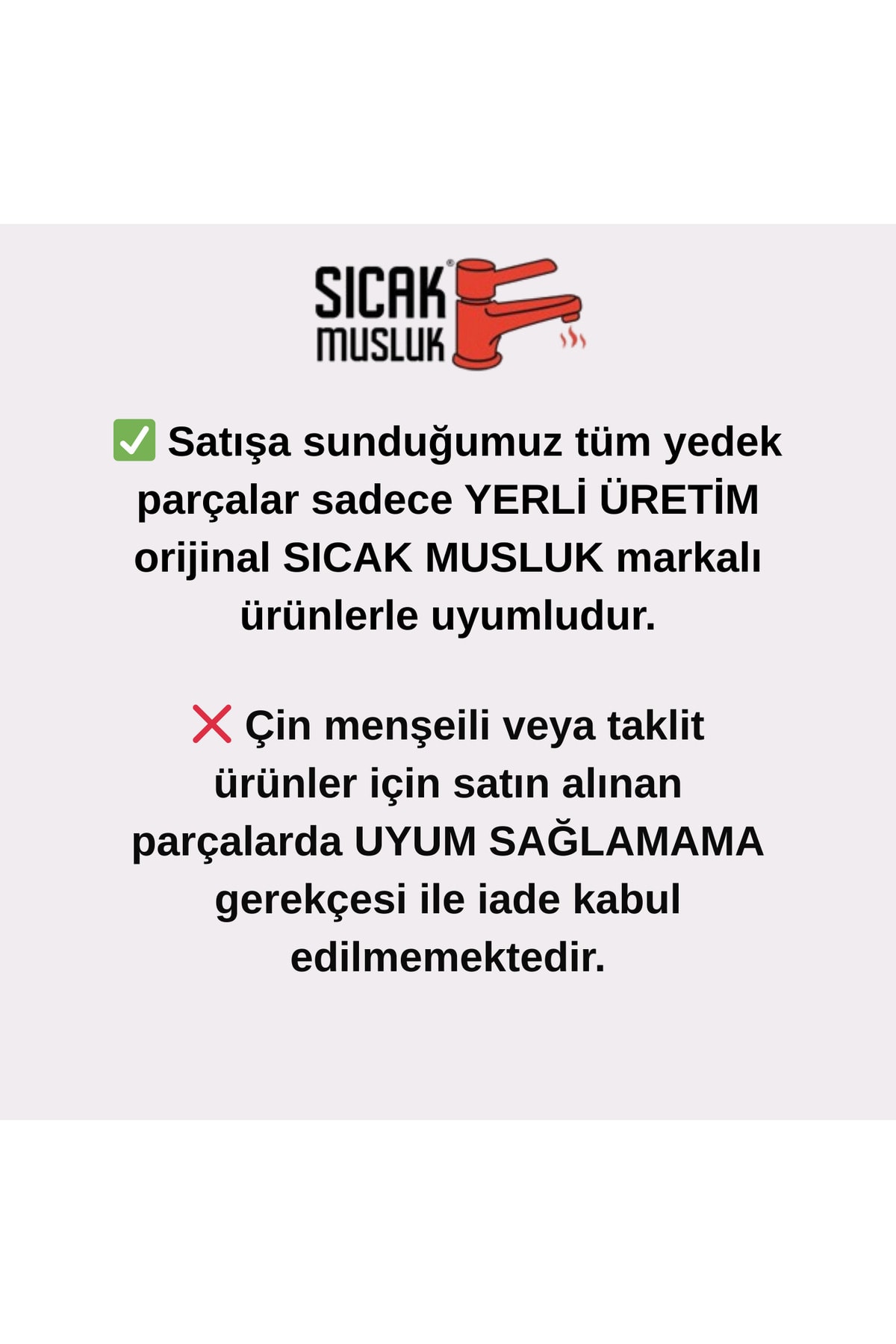 SICAK MUSLUK 3 Kw Rezistans (Yeni Tip)