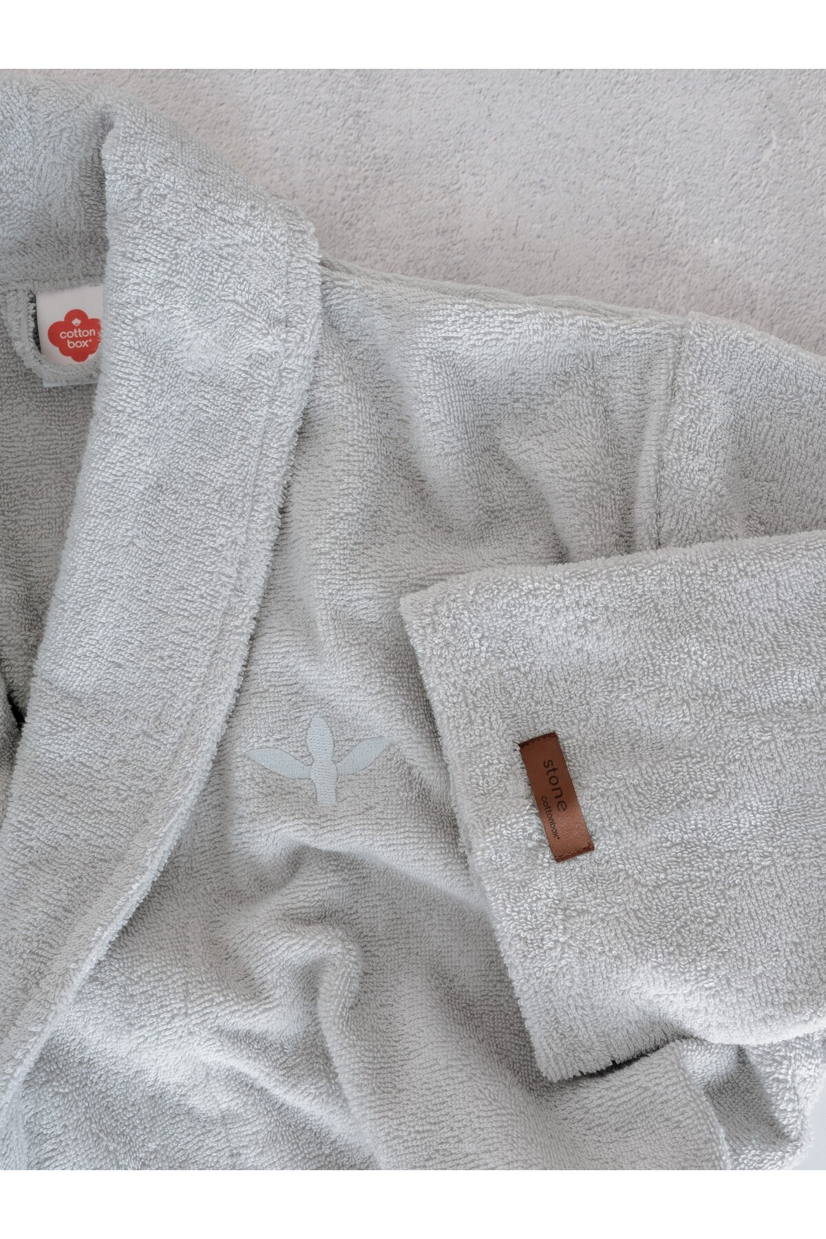 Wellness Bornoz Stone Gri L/XL