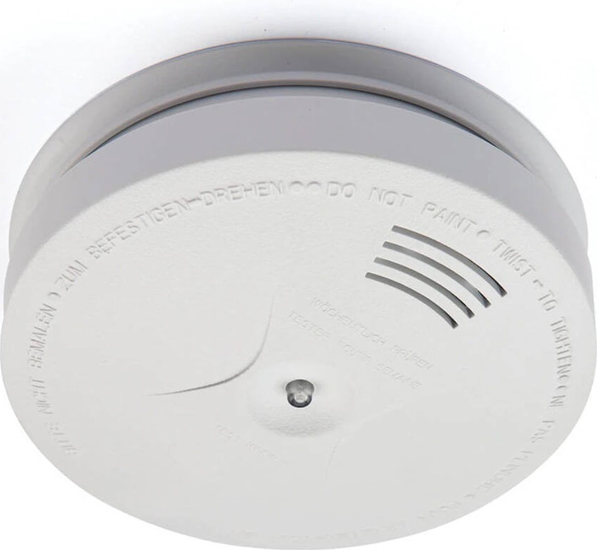Pilli Duman Dedektörü İç Mekan Kullanım Güvenli Alarm 9 Volt Plastik Malzeme