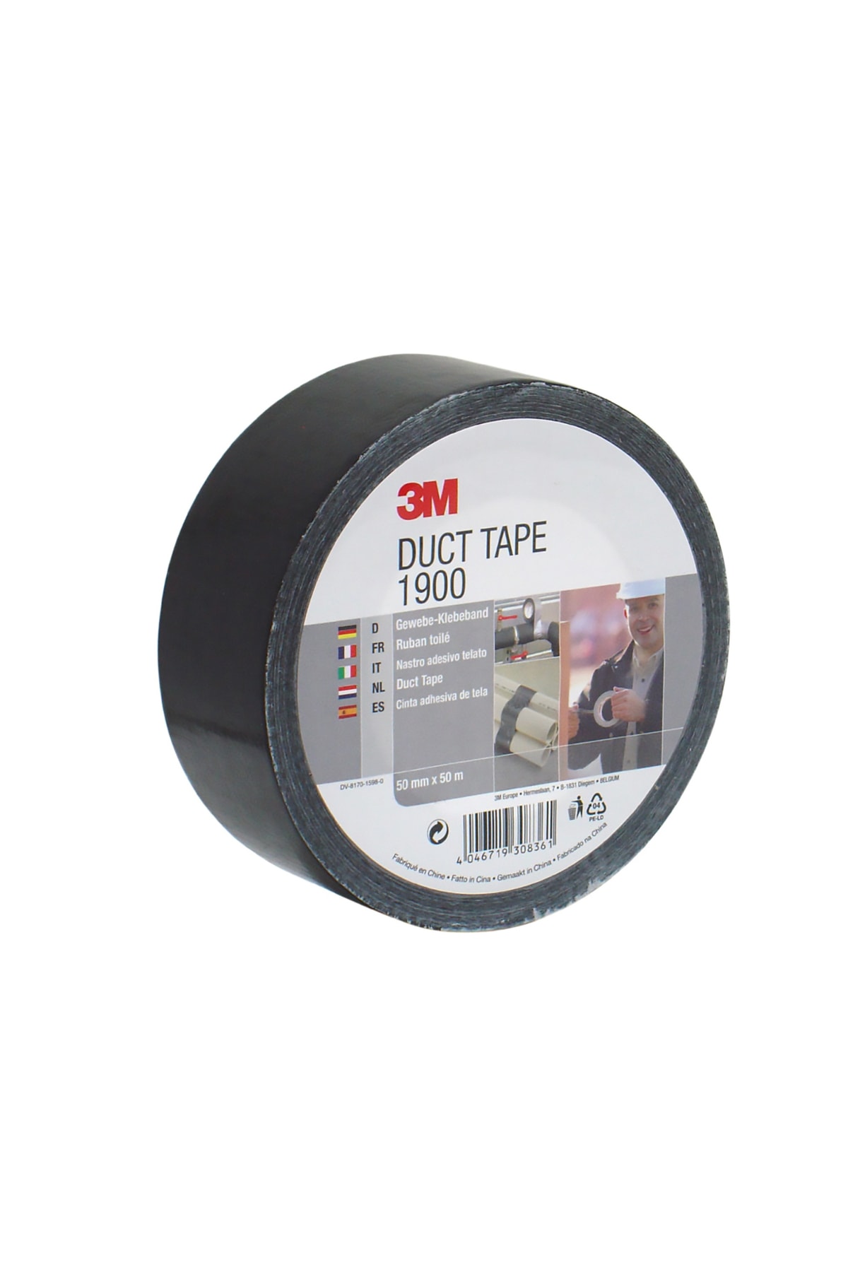 3M 1900 Siyah Bez Bant 1 Adet 50mm*50mt