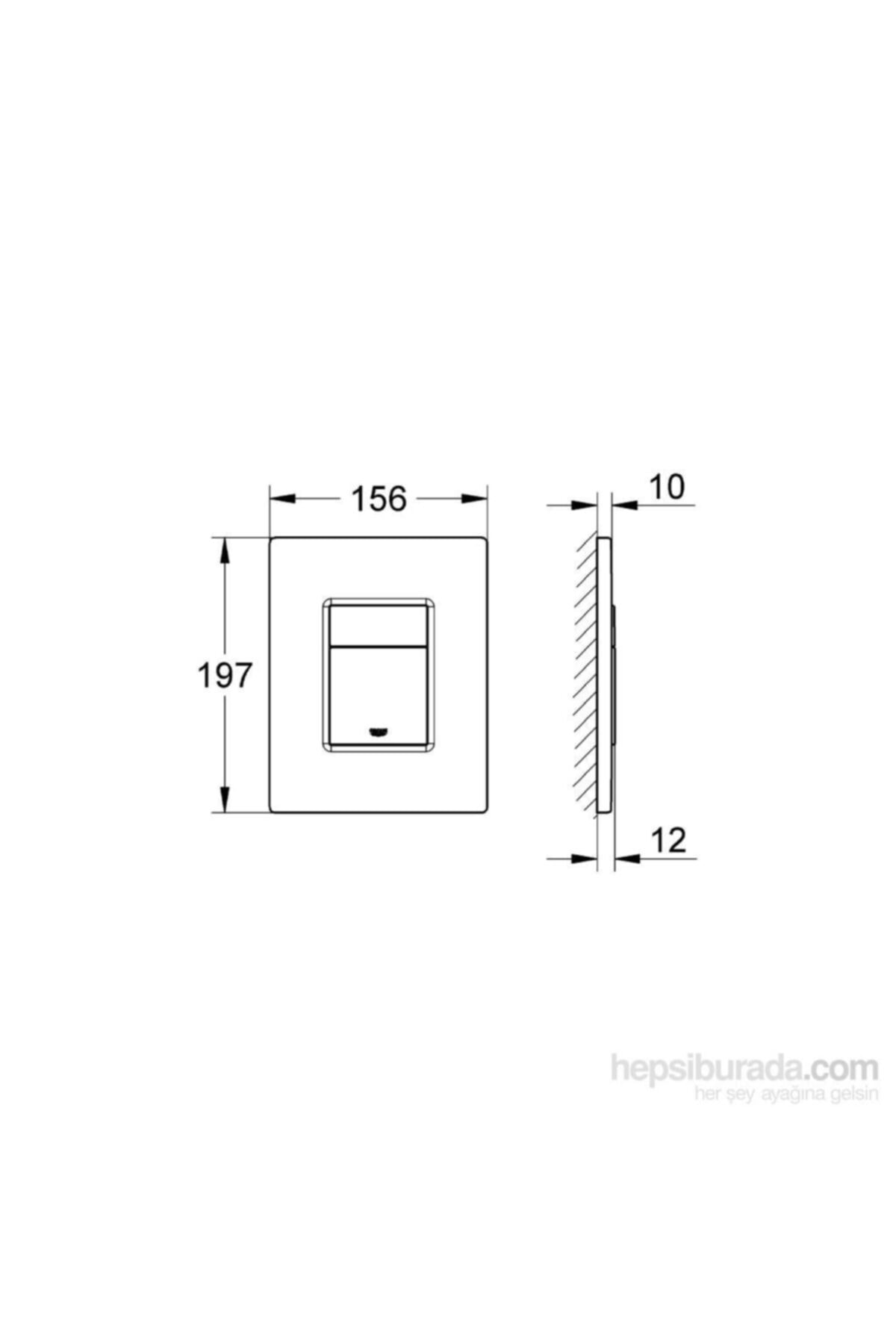 Skate Cosmopolitan Gömme Rezervuar Kumanda Paneli- (parlak Krom ) - 38732000