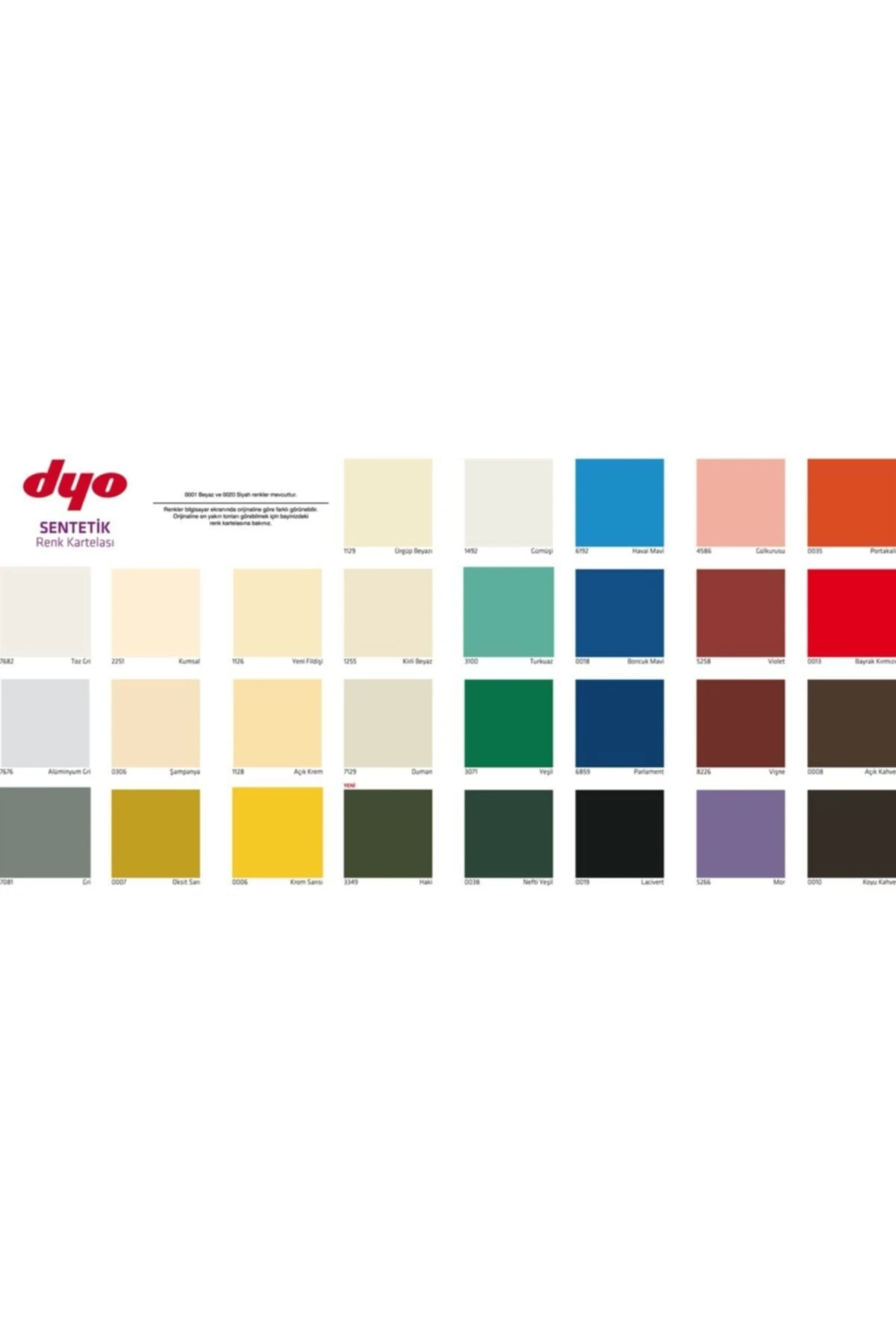 Dyo Beyaz Sentetik Parlak Boya 2,5l