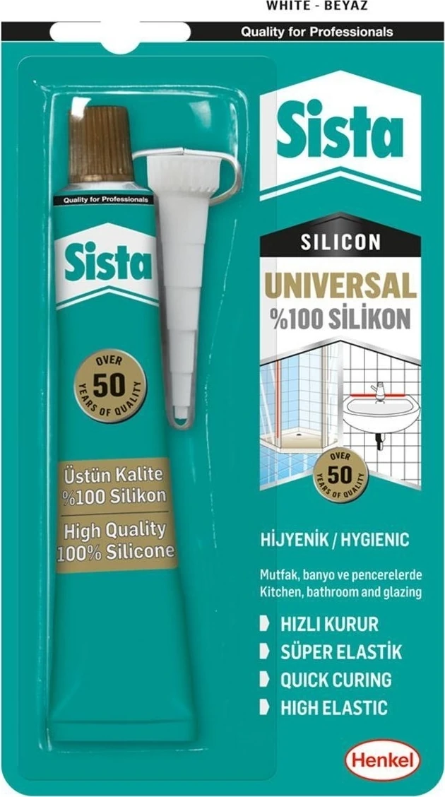 Henkel Sista Universal Silikon Beyaz 50 gr
