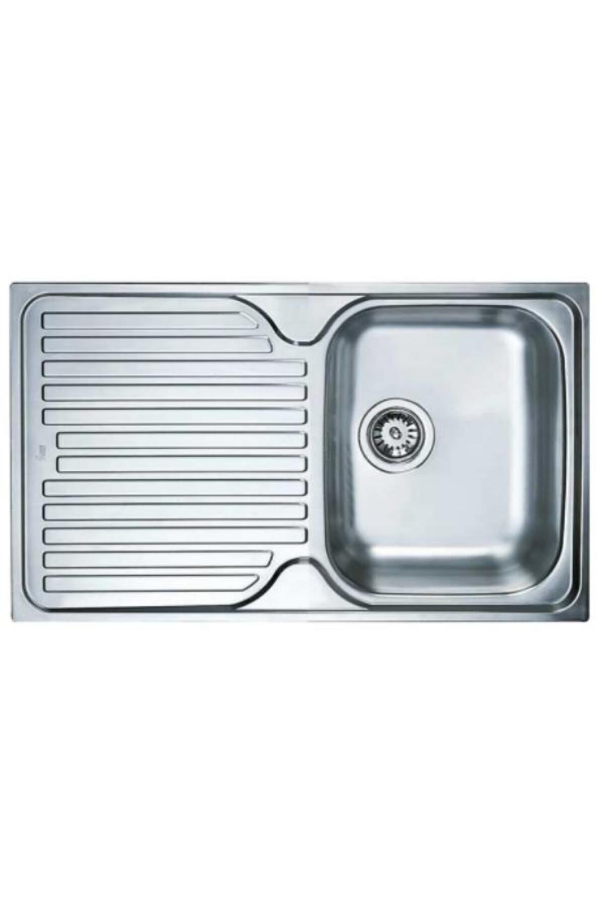 Princess 60 B Sol 1,5 Göz Paslanmaz Çelik Tezgah Üstü Eviye 100*50 Cm