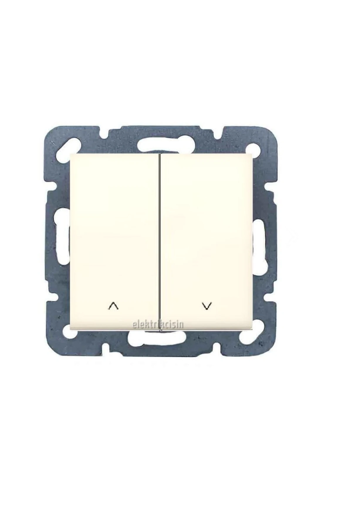 Meridian Krem Ikili Jaluzi Kumanda Anahtarı (çerçeve Hariç) 1 Adet