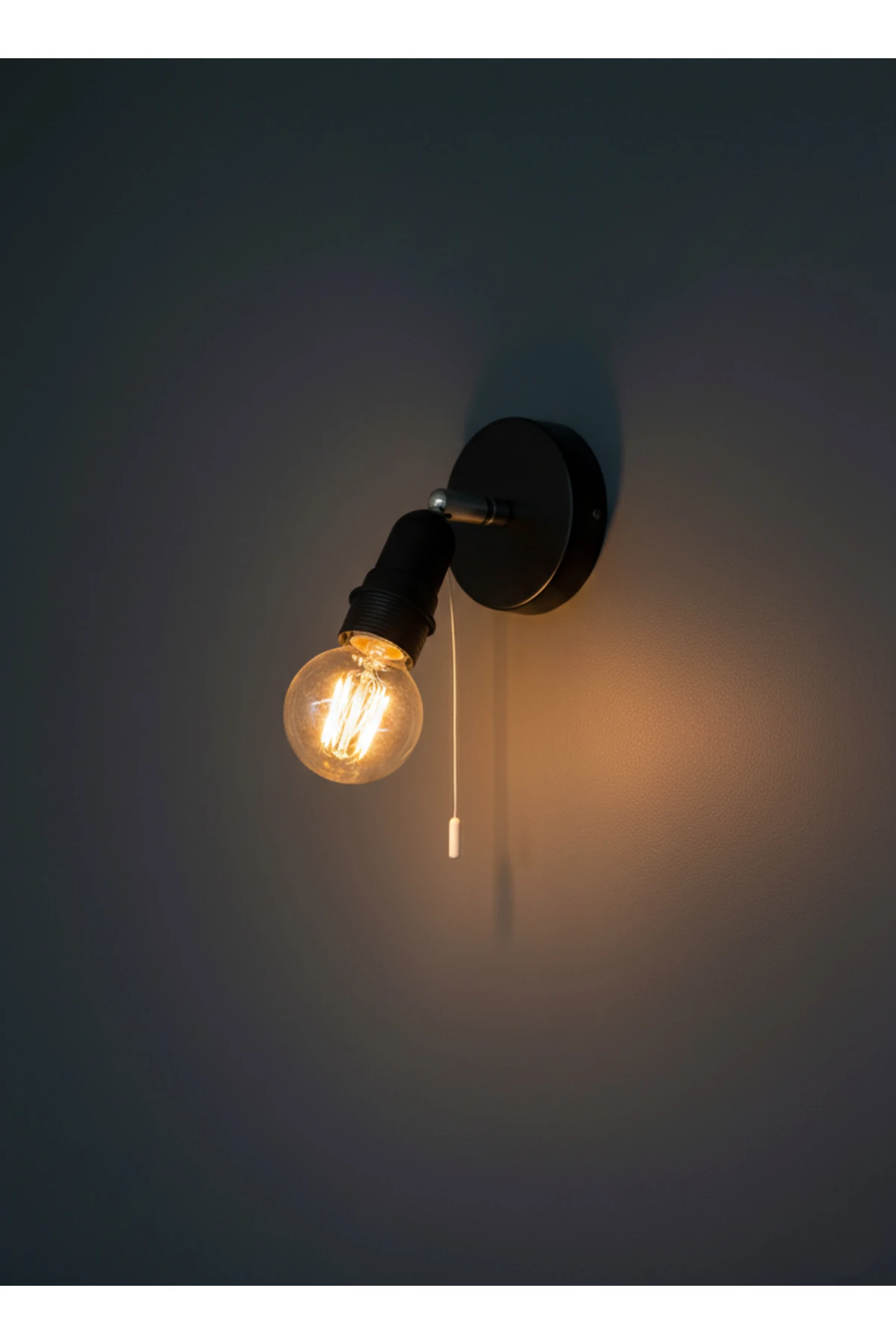 İp Switch Anahtarlı Doğal Endüstriyel Rustik Edison Salon Duvar Aplik 220 V (AMPUL DAHİL DEĞİLDİR)