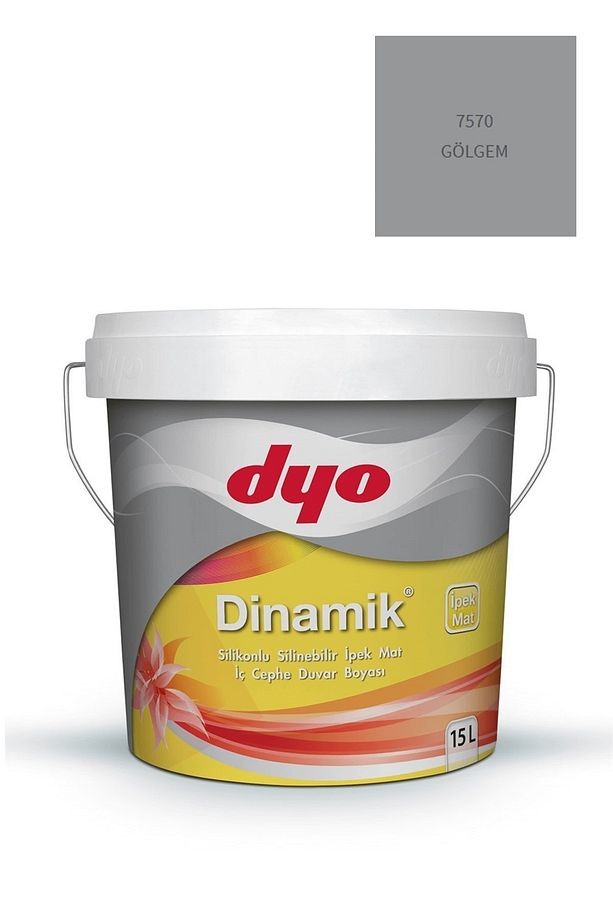 Dinamik Silikonlu Silinebilir Ipek Mat Iç Cephe Duvar Boyası 7570 Gölgem 15 Lt