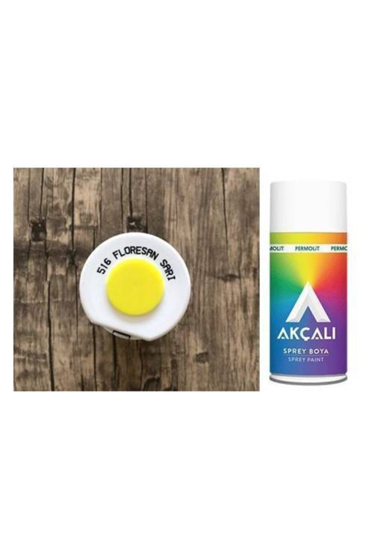 Sprey Floresan Sarı Boya