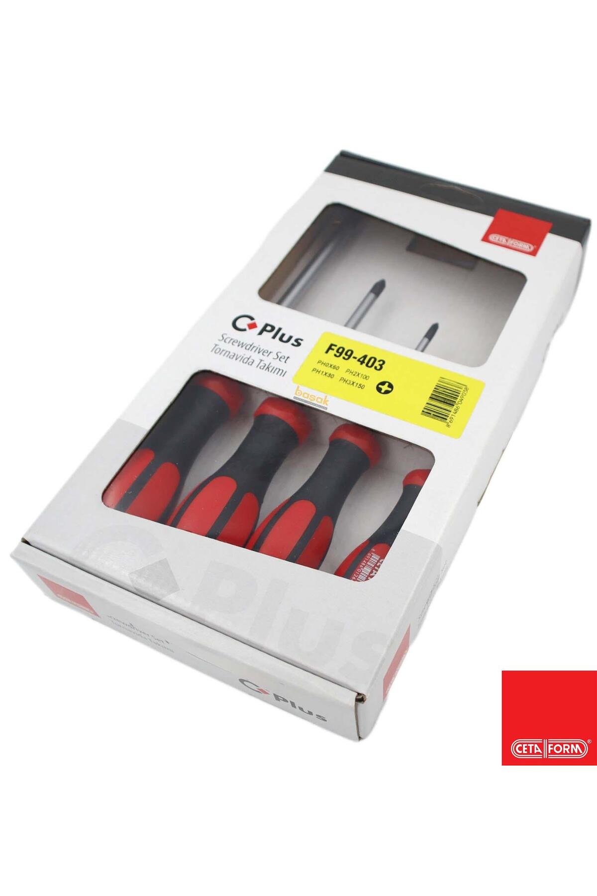 F99-403 4 Parça C-plus Tornavida Takımı - Yıldız