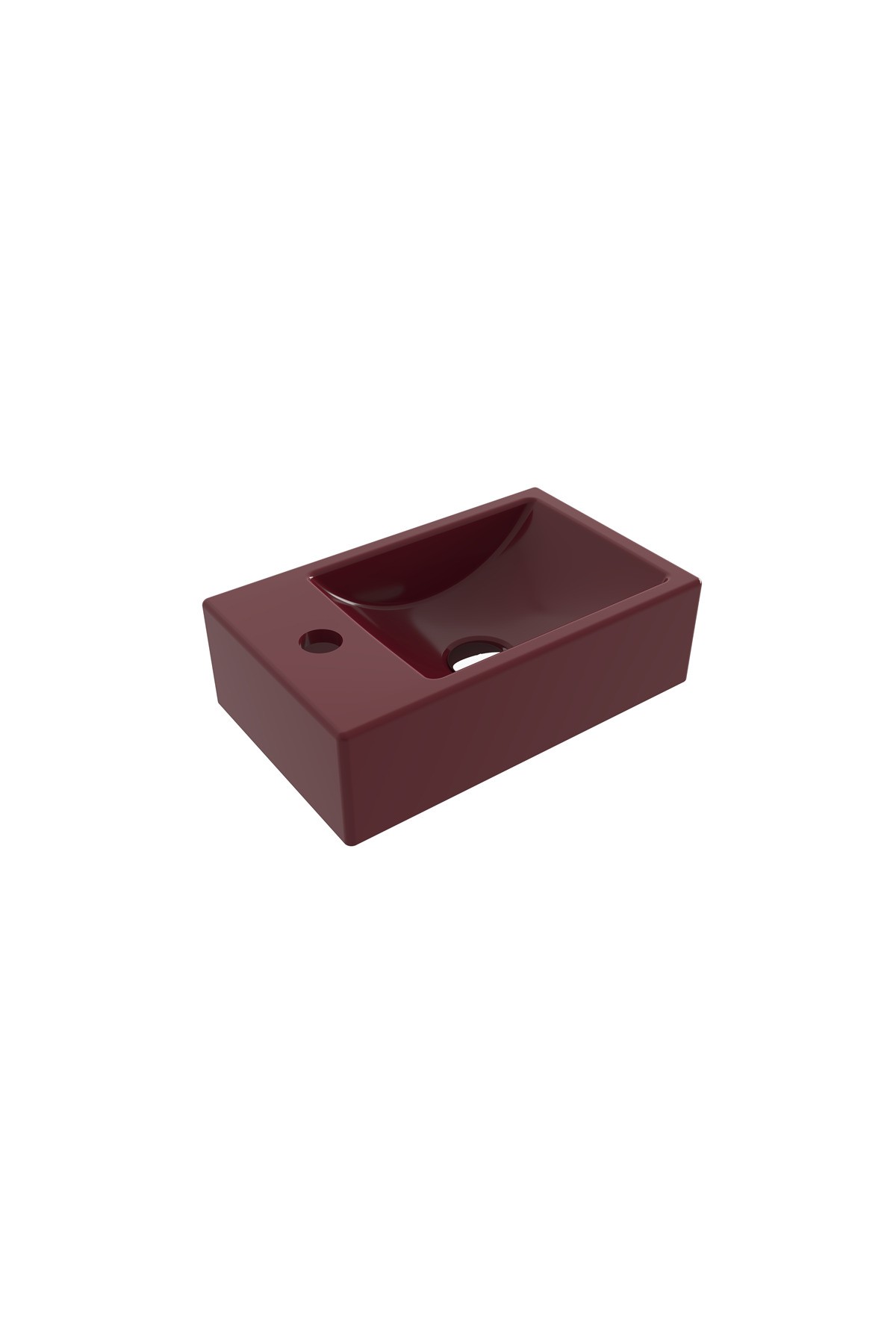 Milano Dar Sol Lavabo 37 Cm Burgonya Bordosu 1418-072-0126