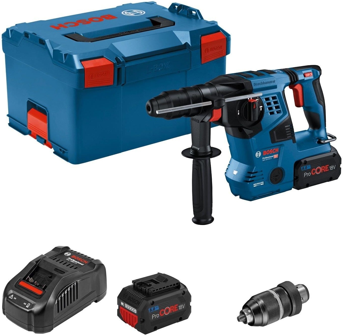 BOSCH Gbh 18V-28 Cf 2x8.0 Ah Akülü Kırıcı Delici - 0611921002
