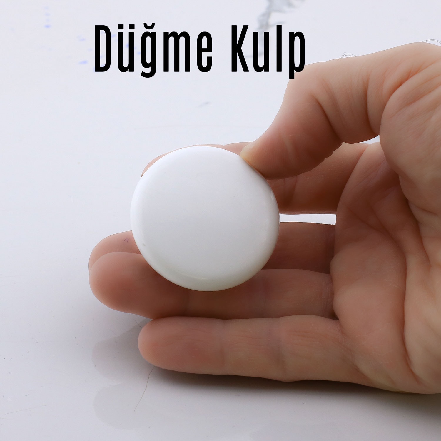 Bohem Beyaz Mantar Kulp Düğme 10 Adet Çekmece Mutfak Mobilya Dolabı Dolap Kulpu Kulbu Plastik Kulp