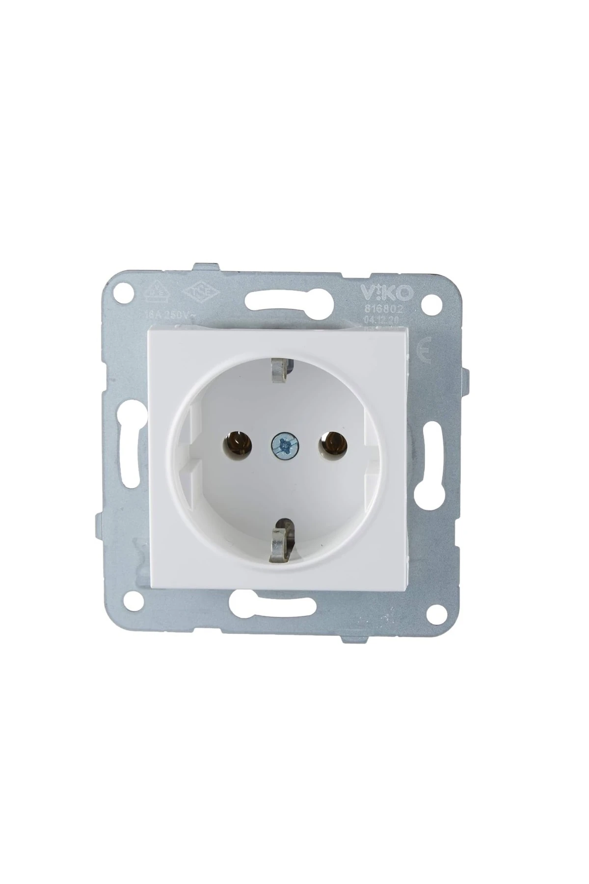 KARRE MEK.TUŞ TOPRAKLI PRİZ BEYAZ