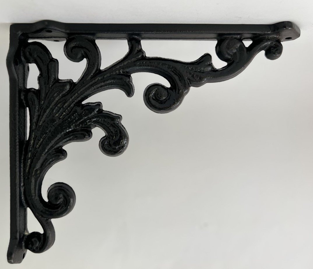 RAF AYAĞI ik Tarzda (Rack Leg) 22,5 CmX18,5 Cm (2 ADET FİYATIDIR) SİYAH