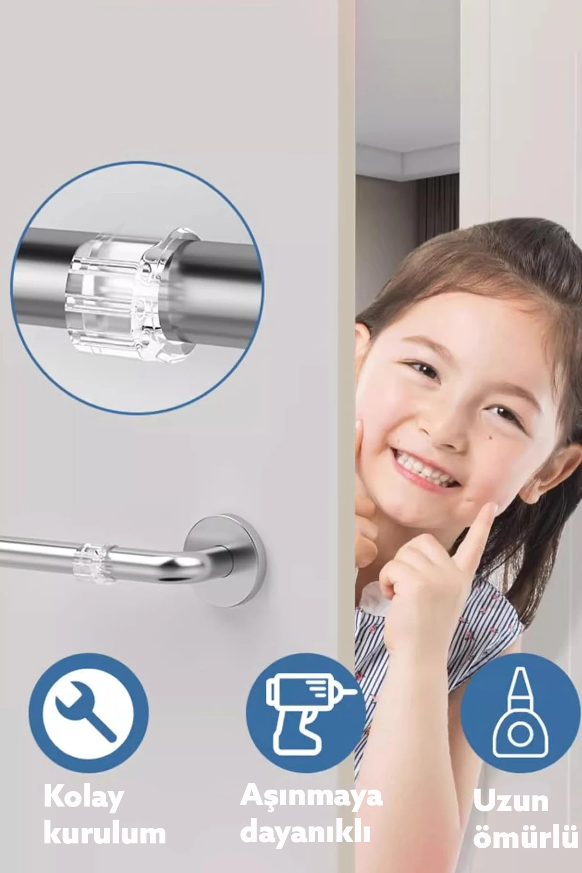 Silikon Kapı Stoperi 4 Adet Şeffaf Mobilya Ahşap Koruyucu Tutacak Pencere Arkası Gürültü Engelleyici