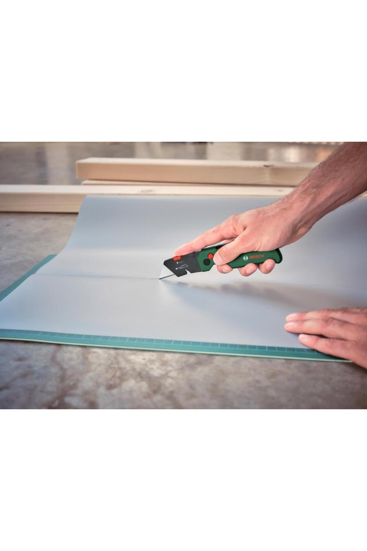 Premium Katlanabilir Maket Bıçağı + Kumaş Çanta + 10 Bıçak - 1600A02W7M
