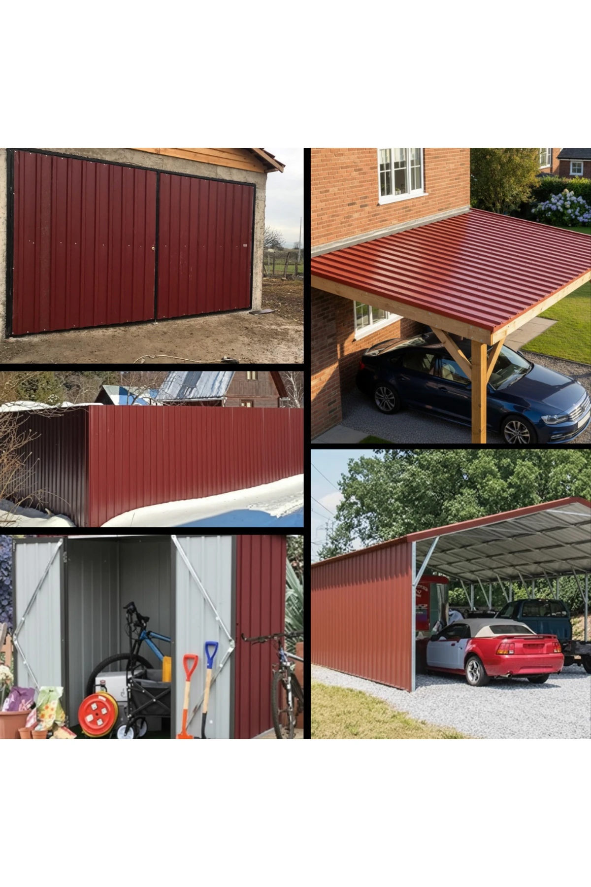 Galvanizli Trapez Çatı Kaplama Sacı – 2 Metre (3 Adet-Su Geçirmez ve Paslanmaz Metal Sac)