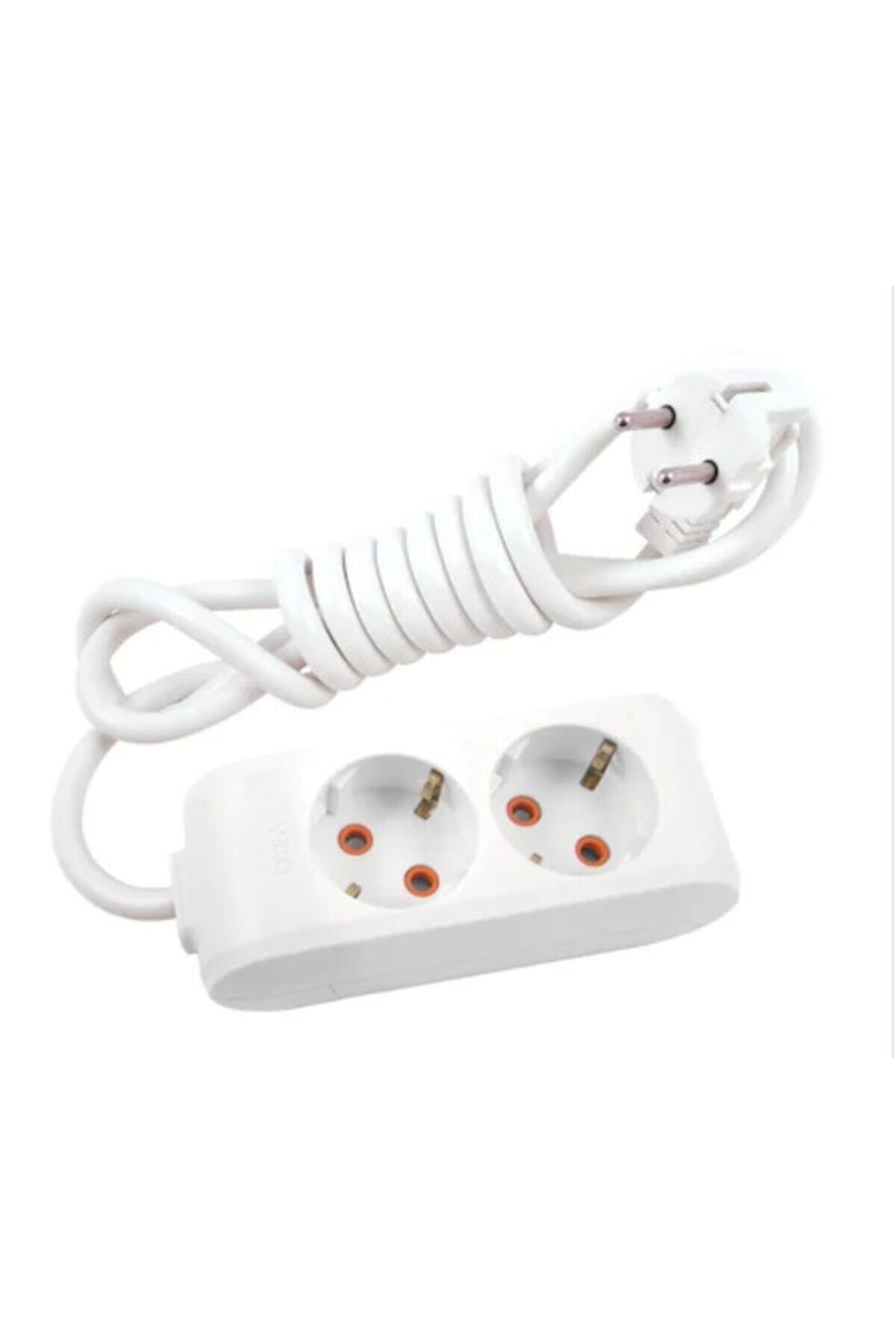 Multi-let 2li Topraklı 3 Metre Priz (beyaz)