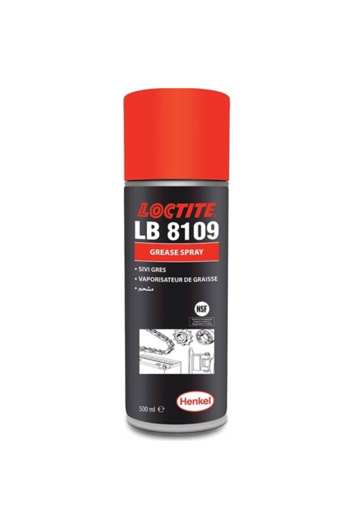 Lb 8109 Sıvı Gres Sprey 500 Ml