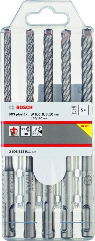 BOSCH 2608833911 Sds Plus-5x Beton Matkap Ucu Seti 5'li