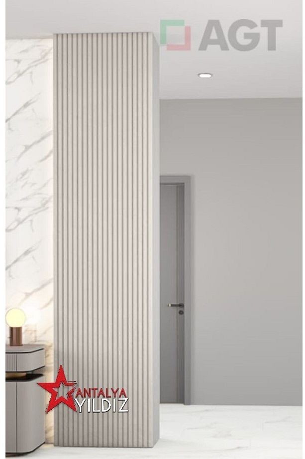 Kargo Bedava Antalya Yıldız Duvar Lambri Profili Lb 3771 Soft Touch Yeni Gri