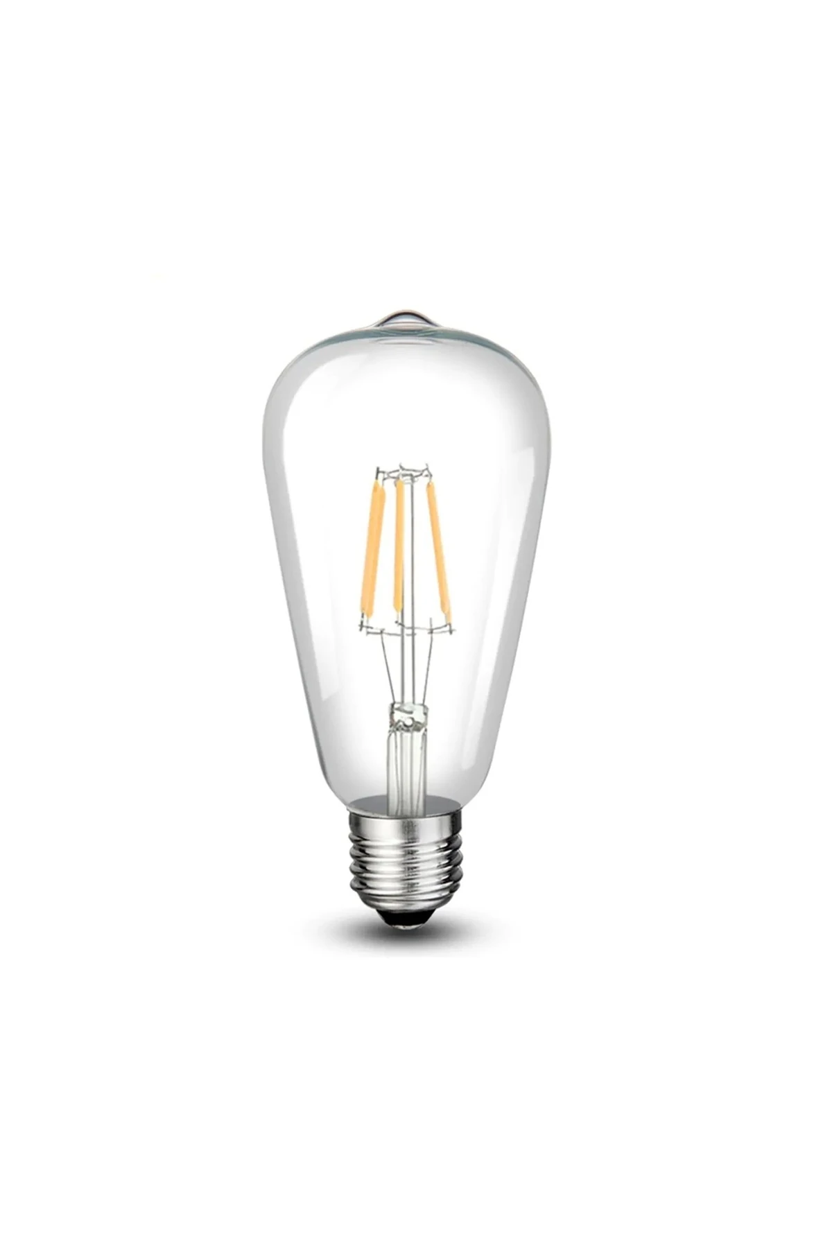 CT-4353 Edison LED Ampul 8W E27 Duy Günışığı 3200K Rustik Filament