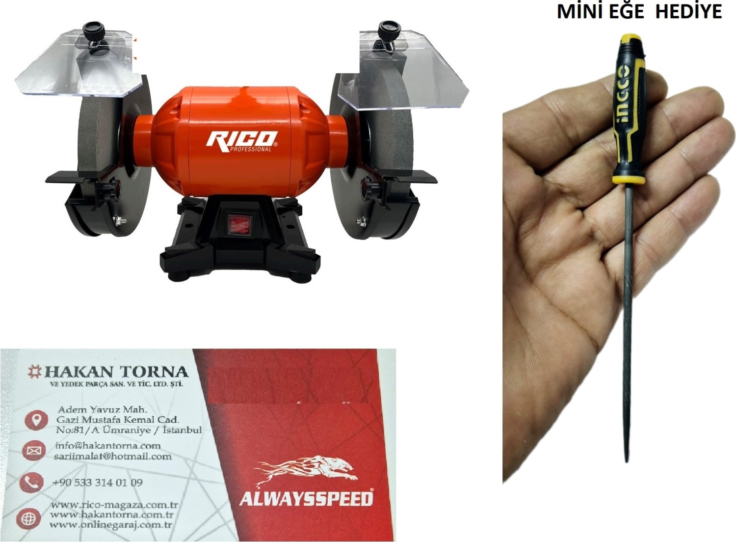Profesyonel Taş Motoru 500W 175MM