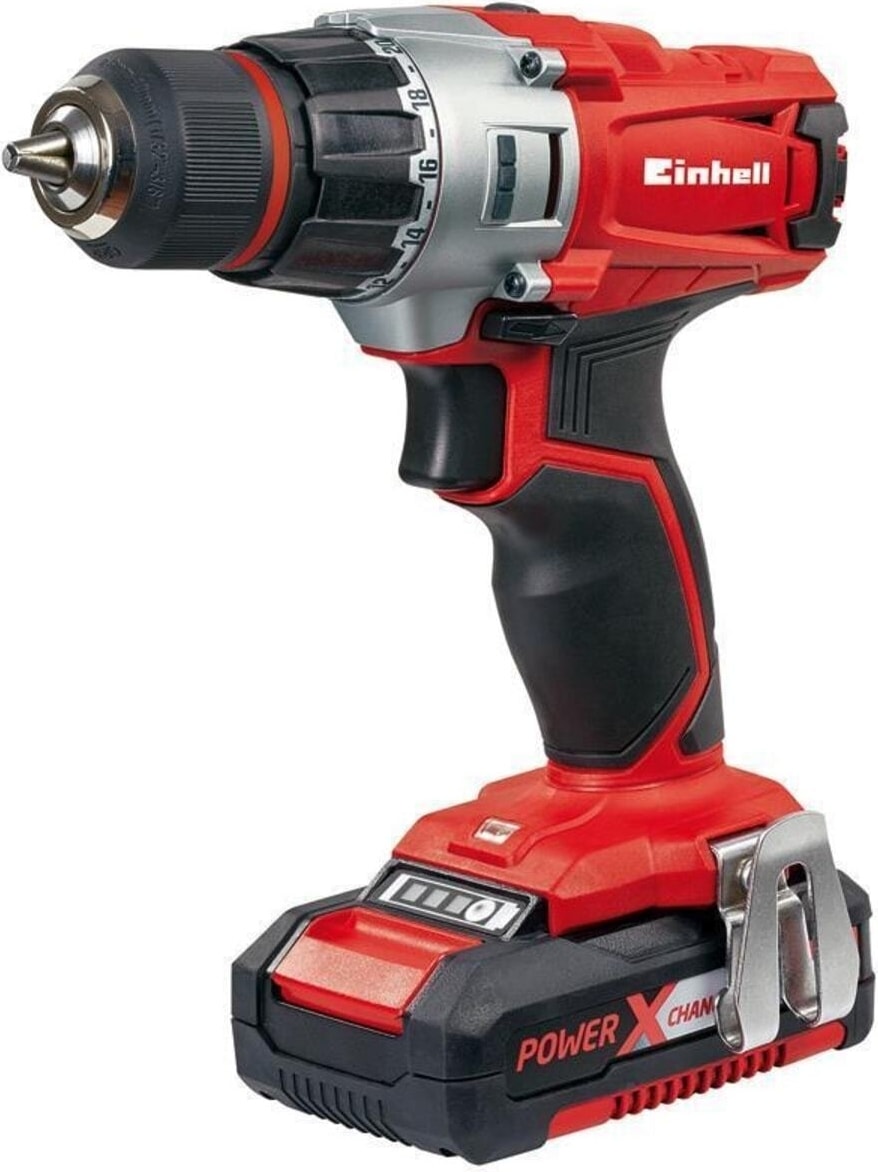 EİNHELL 18V Li-Ion Akülü Darbesiz Vidalama – 2 Vites, LED Işıklı, 30 dk Hızlı Şarj, Profesyonel ve Ev Kullanımına Uygun