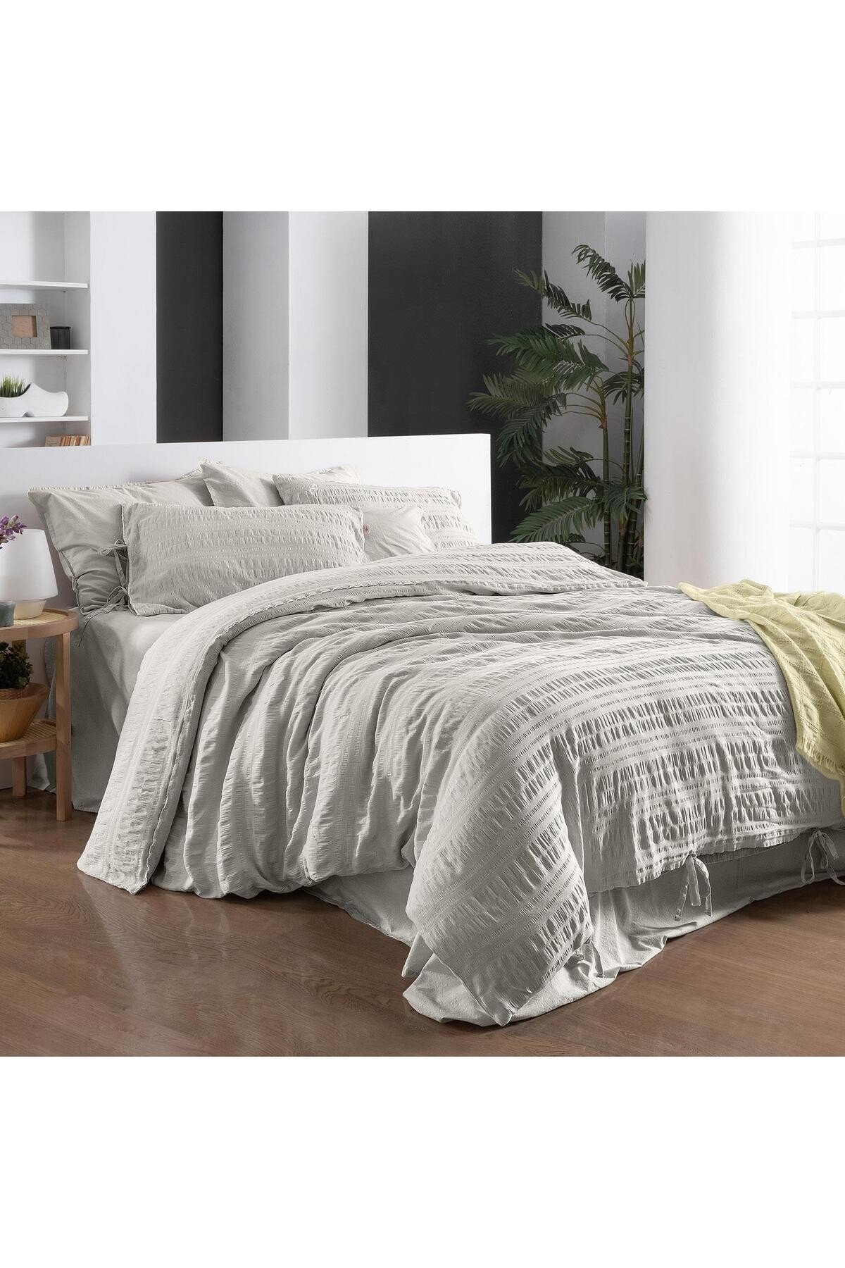 Leon Bej Tek Kişilik %100 Pamuk Mood Comfort Nevresim Takımı