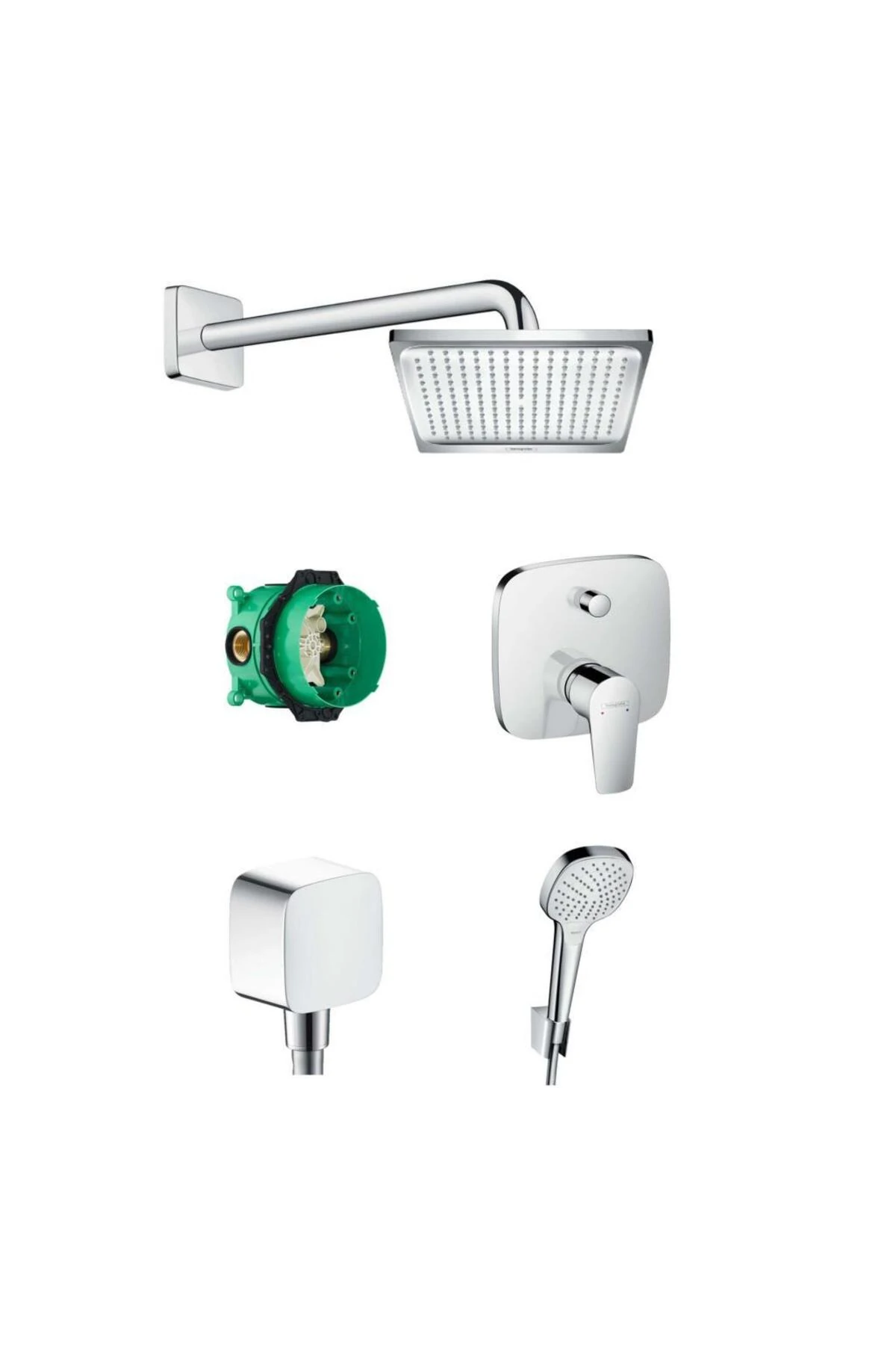 Talis E Ankastre Kare Banyo Seti Krom