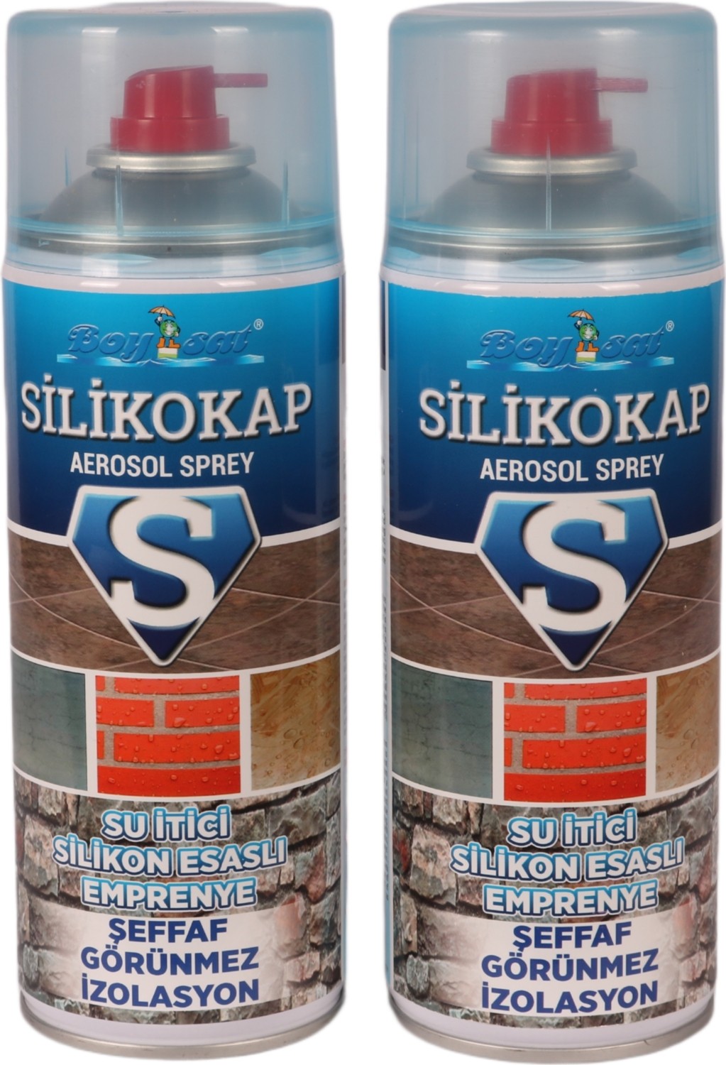 Silikokap Şeffaf Aerosol Su Izolasyon Spreyi 400 ml x 2 Adet Fırsat Paketi
