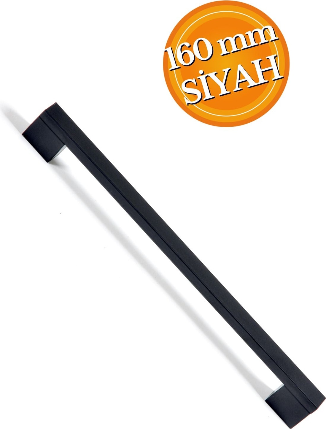 160 mm Köprü Kulp Siyah Mobilya Çekmece Vestiyer Mutfak Dolap Kulbu